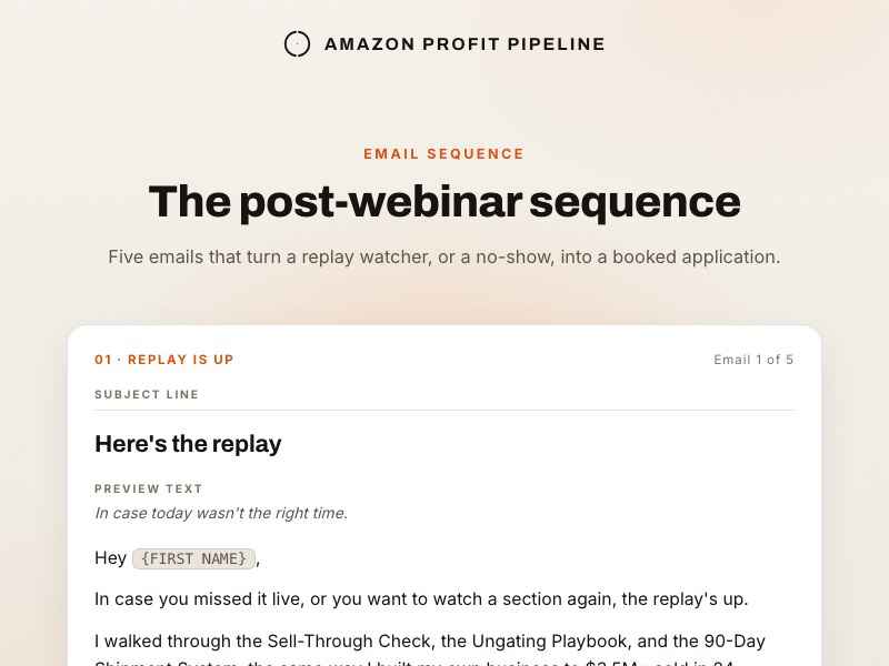 Post-webinar preview