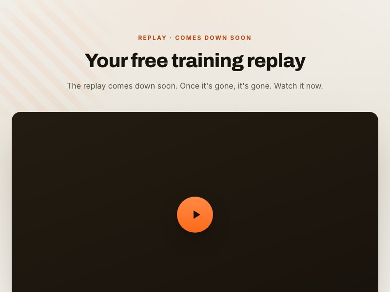 Replay + application preview