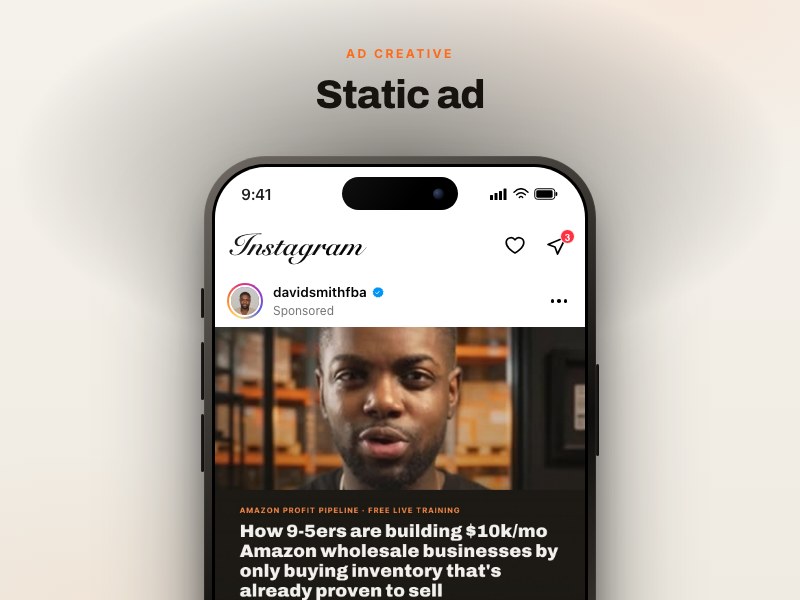 Static ad preview